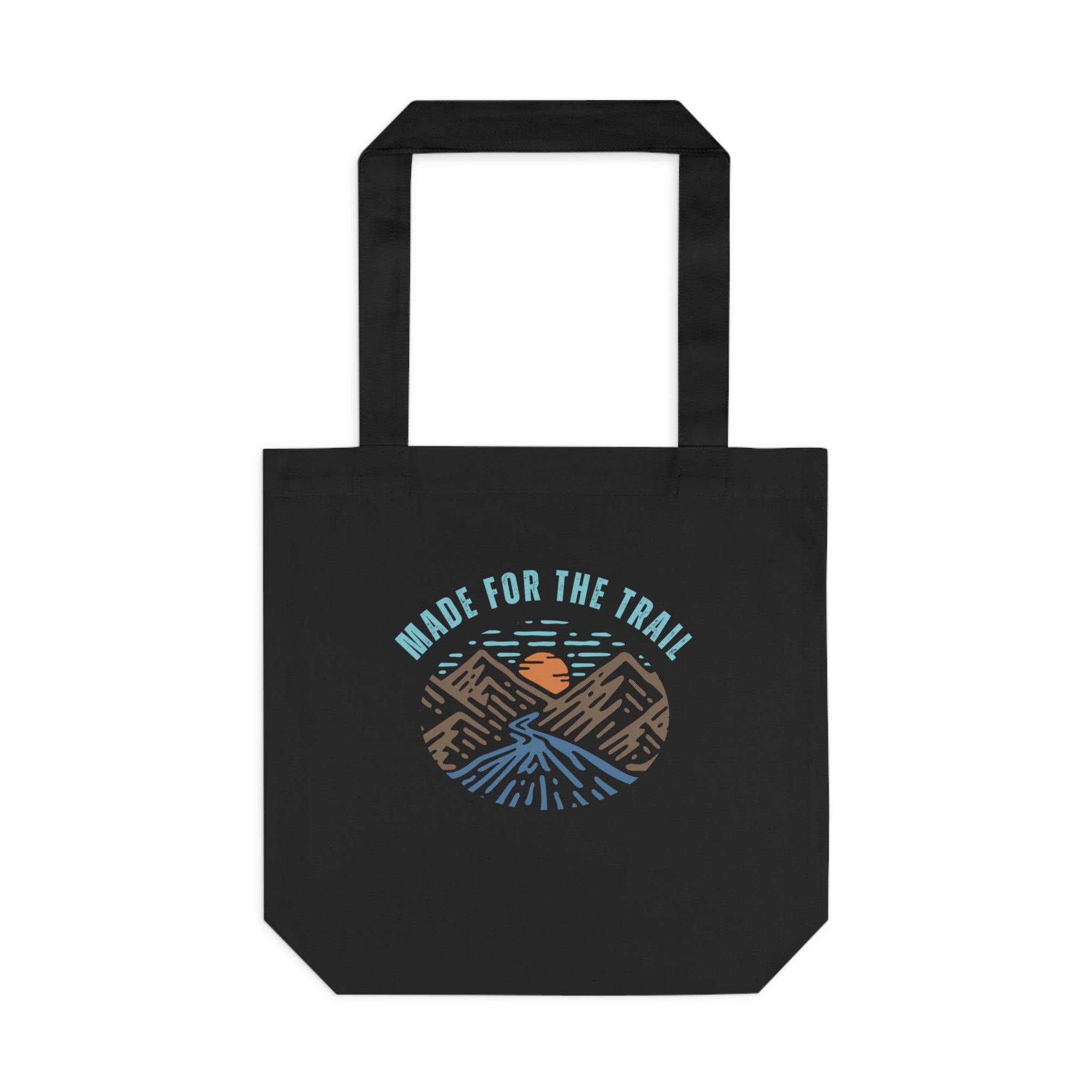 Mountain Adventure Cotton Tote Bag, Eco-Friendly Shopping Carryall, Made for the Trail, Hiking Bag, Reusable Grocery Tote