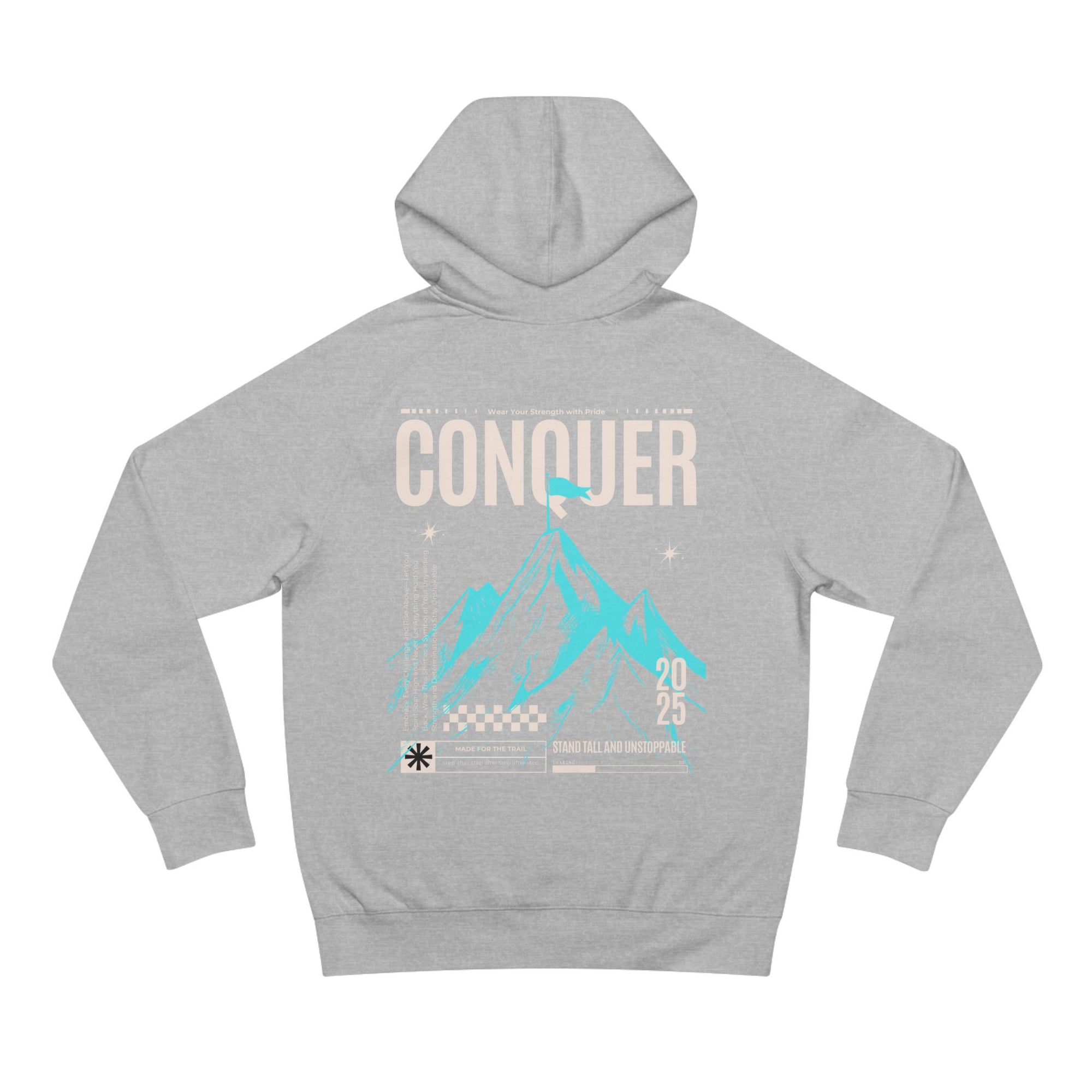 Conquer Mountains Unisex Supply Hoodie - Comfortable Hoodie for Adventure Lovers, Gift for Outdoors Enthusiasts, Travel Apparel, [...]