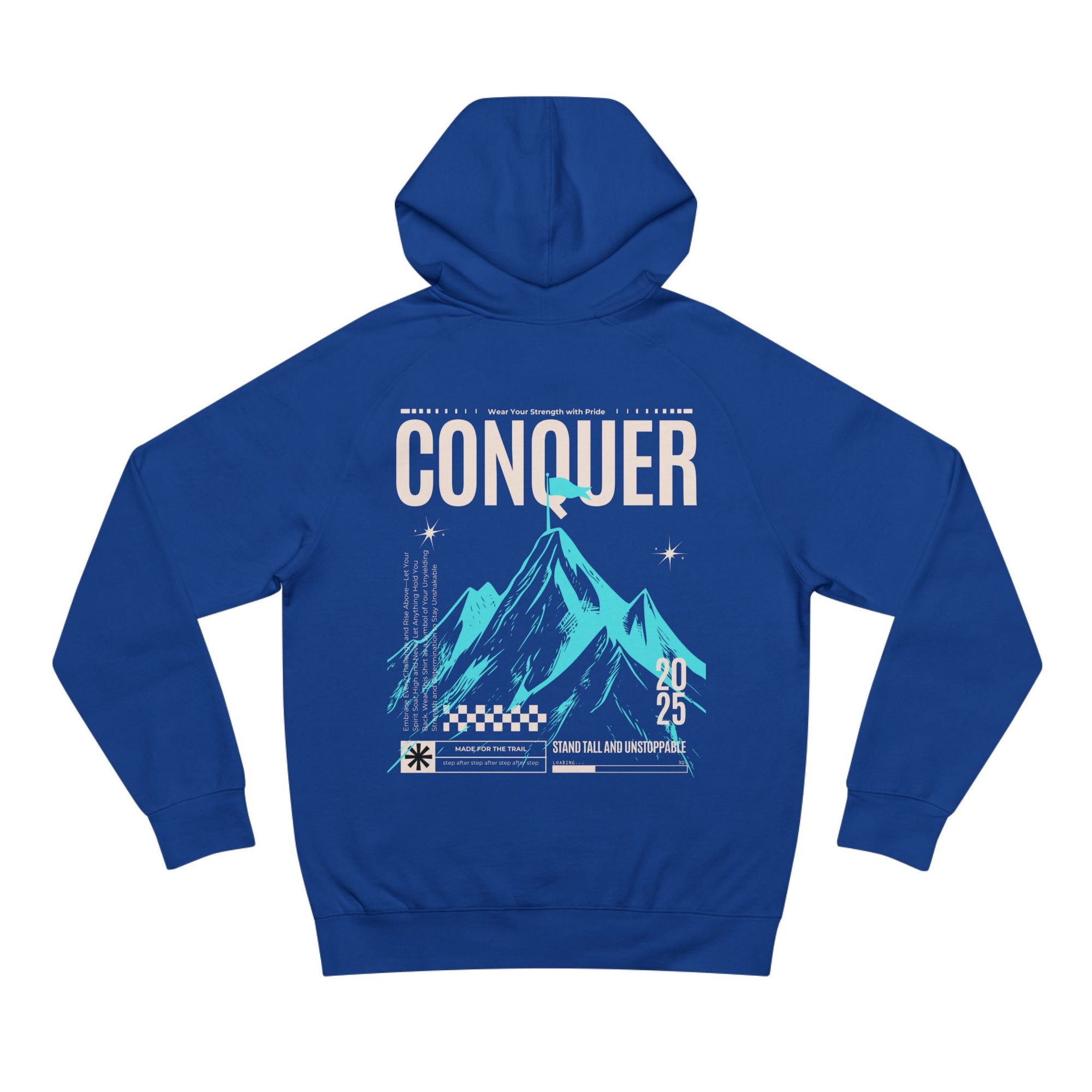 Conquer Mountains Unisex Supply Hoodie - Comfortable Hoodie for Adventure Lovers, Gift for Outdoors Enthusiasts, Travel Apparel, [...]