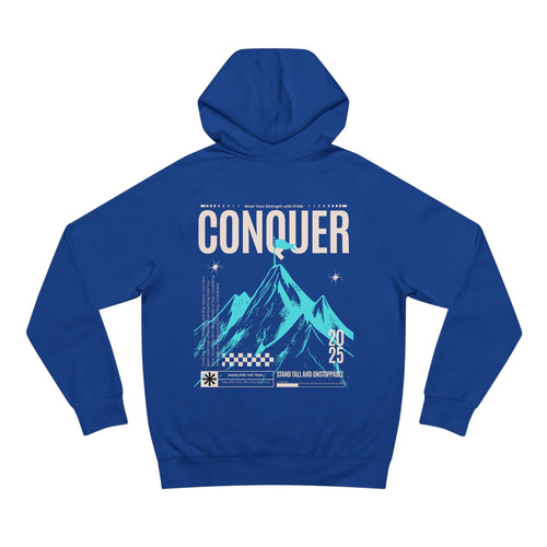 Conquer Mountains Unisex Supply Hoodie - Comfortable Hoodie for Adventure Lovers, Gift for Outdoors Enthusiasts, Travel Apparel, [...]
